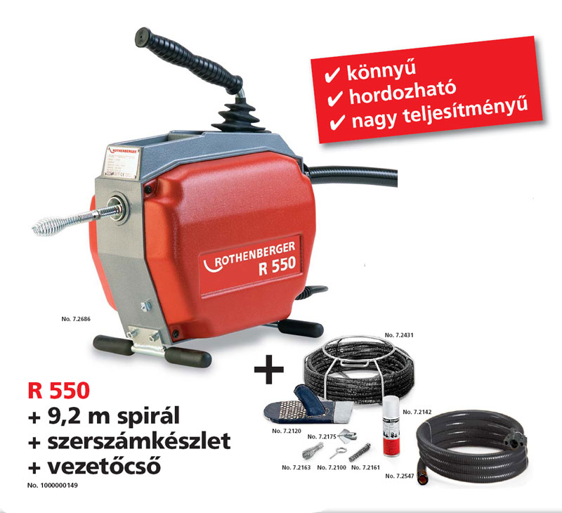 Rothenberger R550 cs�- �s csatorna tiszt�t� szet