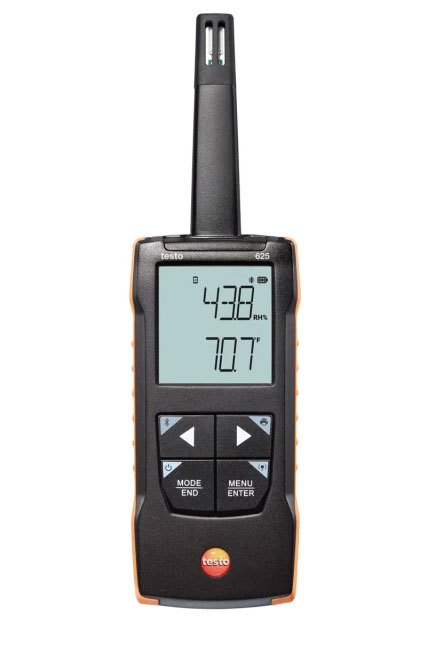 testo 625 digitális páratartalom- és hőmérsékletmérő (smart)
